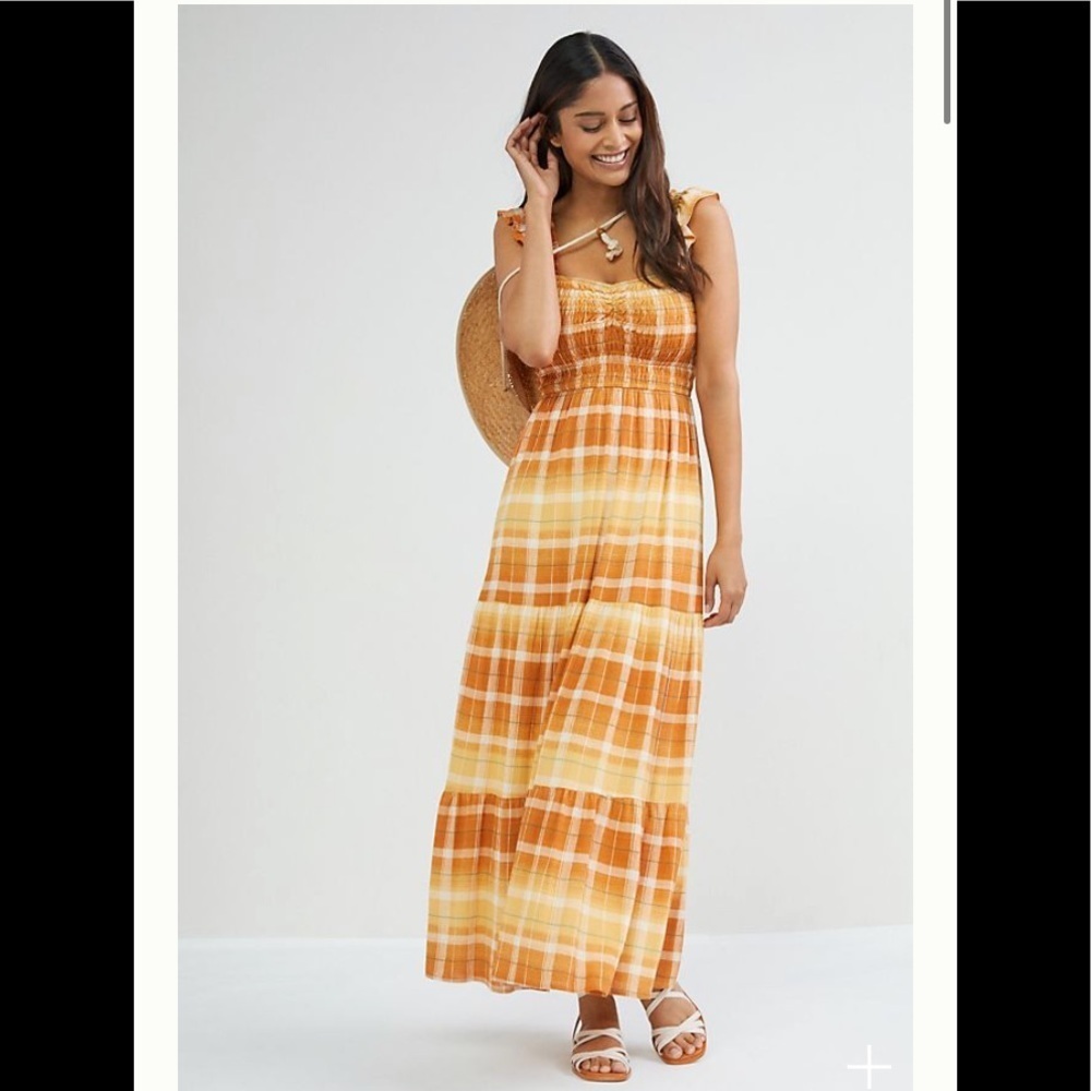 NWT Anthropologie Ruffled Maxi Dress size XS